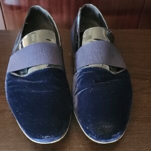 Canali Midnight Blue Velvet Slip-Ons